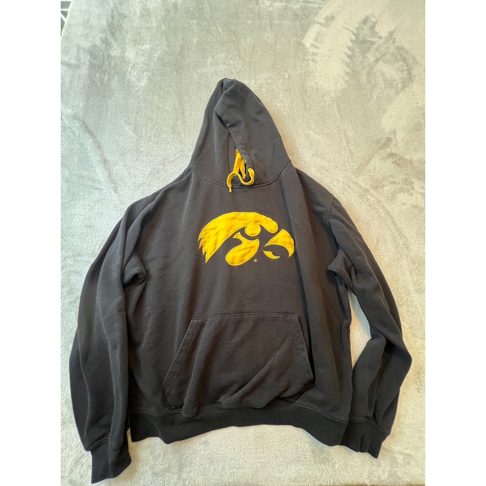 Iowa Hawkeyes Stadium‎ Athletics Hoodie Mens Large Black NCAA Pullover